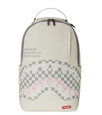 Sprayground Shark Central Dynamic Backpack Multicolor Pink / Beige Checkered