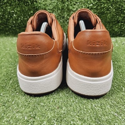 Kizik Vegas Brown Leather Hands Free Casual Comfort Sneakers  display picture 3