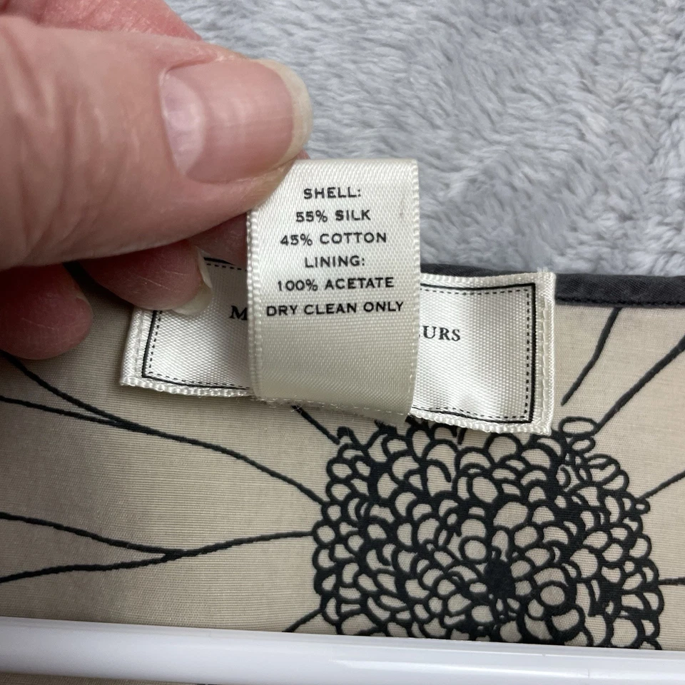 Платье женское Moulinette Soeurs Dandy Daisy 6 зеленое цветочный узор шелковая смесь V-образный вырез - Изображение 4 из 4