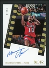 2021-22 MAURICE CHEEKS 01/10 AUTO PANINI NOIR FREEZE FRAME SIGNATURES AUTOGRAPHS