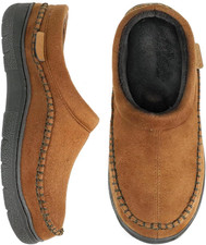 Men'S Slip on Moccasin Slippers, Indoor/Outdoor Warm Fuzzy Comfy House Shoes, Fl