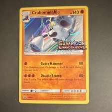 Pokémon Crabominable SM47 Sun & Moon Burning Shadows Promo Stage 2 HP140 Holo