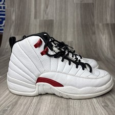 Air Jordan 12 Twist Retro Size 7Y GS White Red Sneakers 2021 153265-106