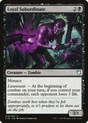 NM Loyal Subordinate, MTG, Commander 2018, Magic the Gathering, 16