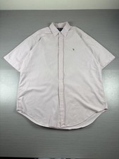 Ralph Lauren Shirt Mens Large Blaire Button Down Short Sleeve Pony Embroidery