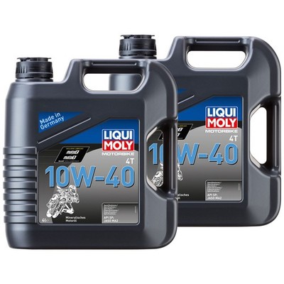 Motor Öl LIQUI MOLY mineralisch 2x 4 Liter 10W40 für Suzuki MBK Yamaha Kymco BMW