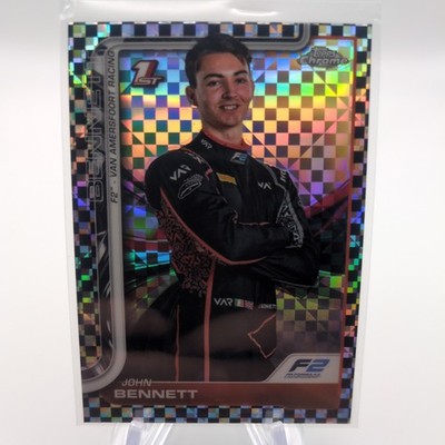 2025 Topps Chrome F1 #41 John Bennett 1st CHECKER FLAG Refractor - F2