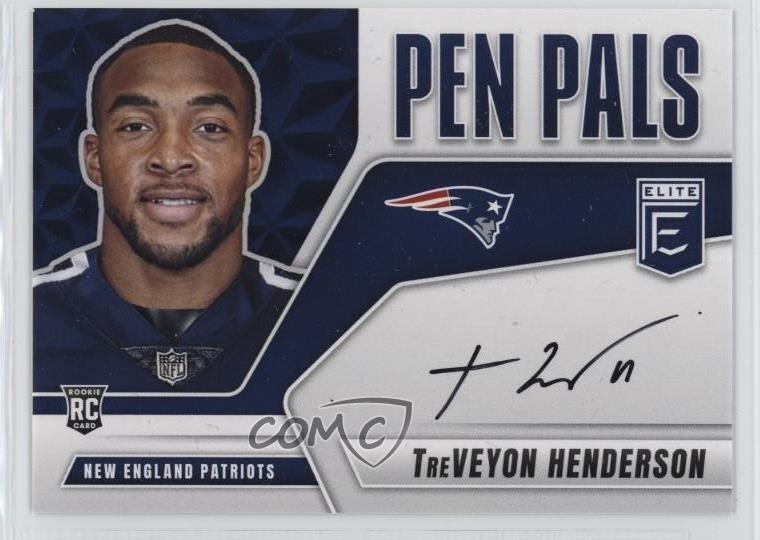 2025 Panini Donruss Elite Pen Pals Treveyon Henderson Rookie Auto RC 1co7
