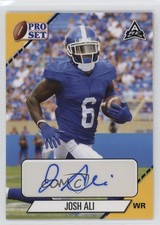 2021 Leaf Pro Set College Auto Gold Josh Ali #PS-JA1 Auto 1fa0
