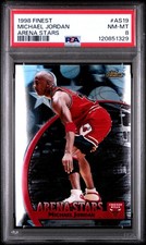 Michael Jordan 1998 Topps Finest Arena Stars #AS19 PSA 8 NM-MT
