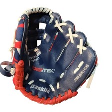 Franklin My first T-Ball Baseball Glove 8" Digitek Red White  Blue Mitt