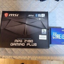 MSI MPG Z490 GAMING PLUS Motherboard with Intel Core i5-10400 6-Core CPU Used