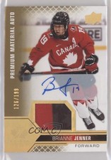 2022 Team Canada Juniors Premium Signatures /199 Brianne Jenner Patch Auto 7i2