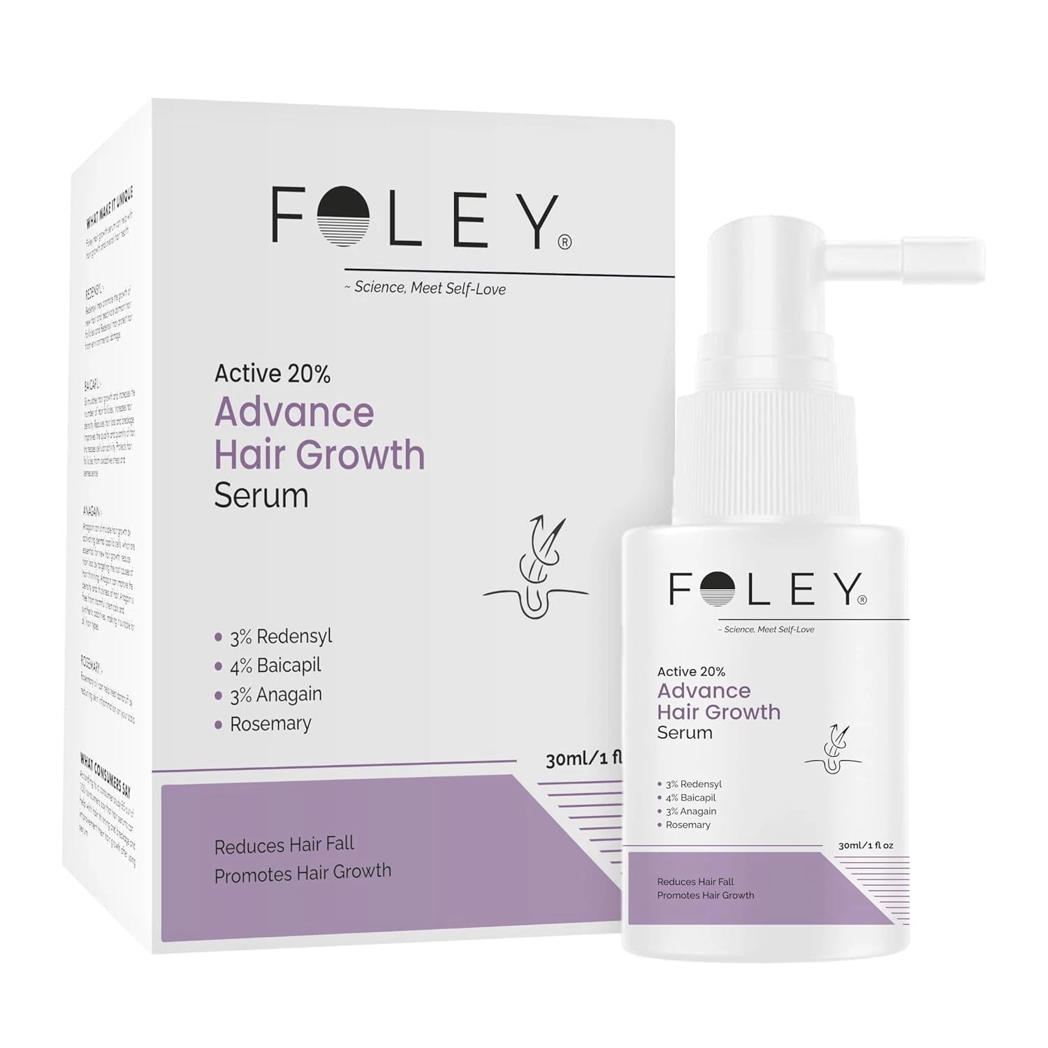 Advanced Hair Growth Serum | Hair Fall Control & Hair Growth | 3% Redensyl, 4...
