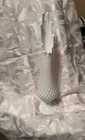 vintage fenton milk glass hobnail swung vase