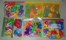 151 Upper Lower Case Magnetic Plastic Letters Partial Lots Alphabet Mixed Colors