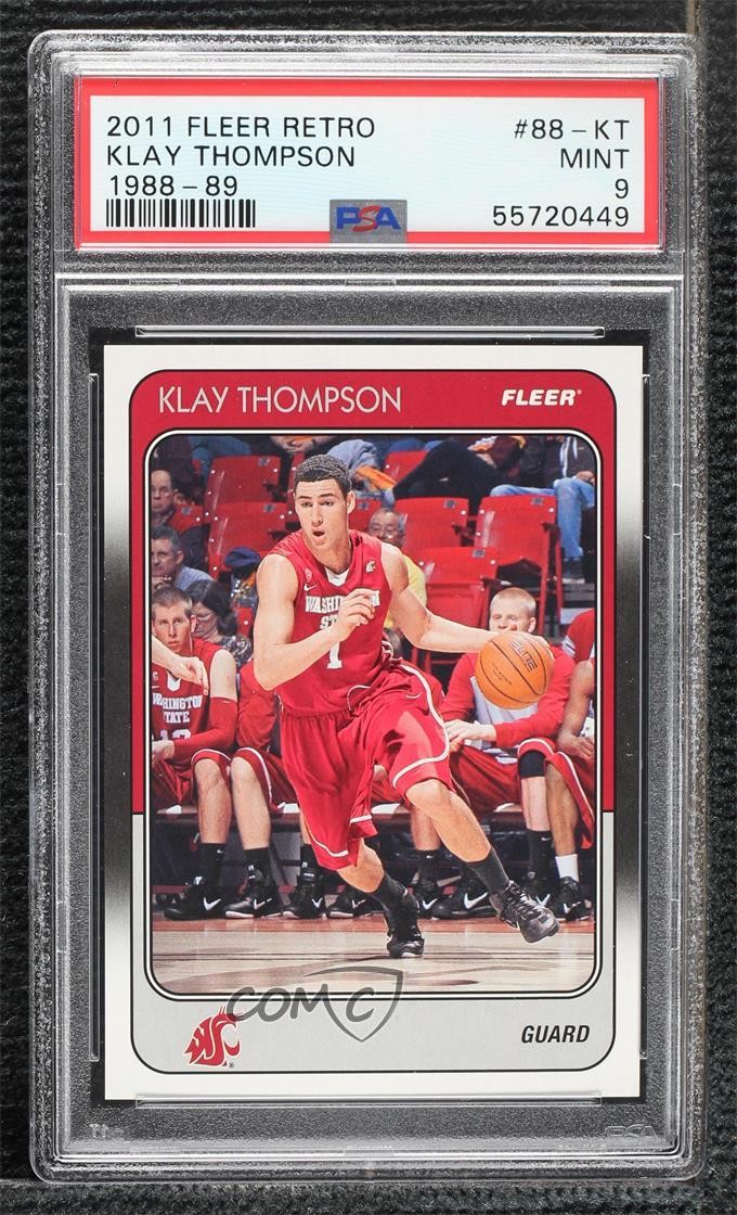 2011-12 Fleer Retro 1988-89 Design Klay Thompson #88-KT PSA 9 MINT 04xn