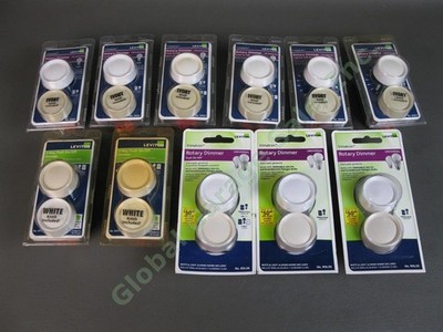 11 Leviton Trimatron Single & 3-Way Rotary Dimmer Switch White Ivory 6683 6684