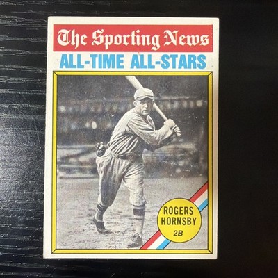 1976 Topps - The Sporting News AllTime All-Stars Rogers Hornsby #342