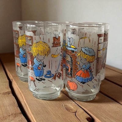 Vintage 1976 Coca-Cola American Greetings Urchins Glasses Set of 5