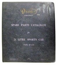 DAIMLER SP250 2 � LITRE SPORTS CAR Illustrated Parts List Jun 1964 #D.5