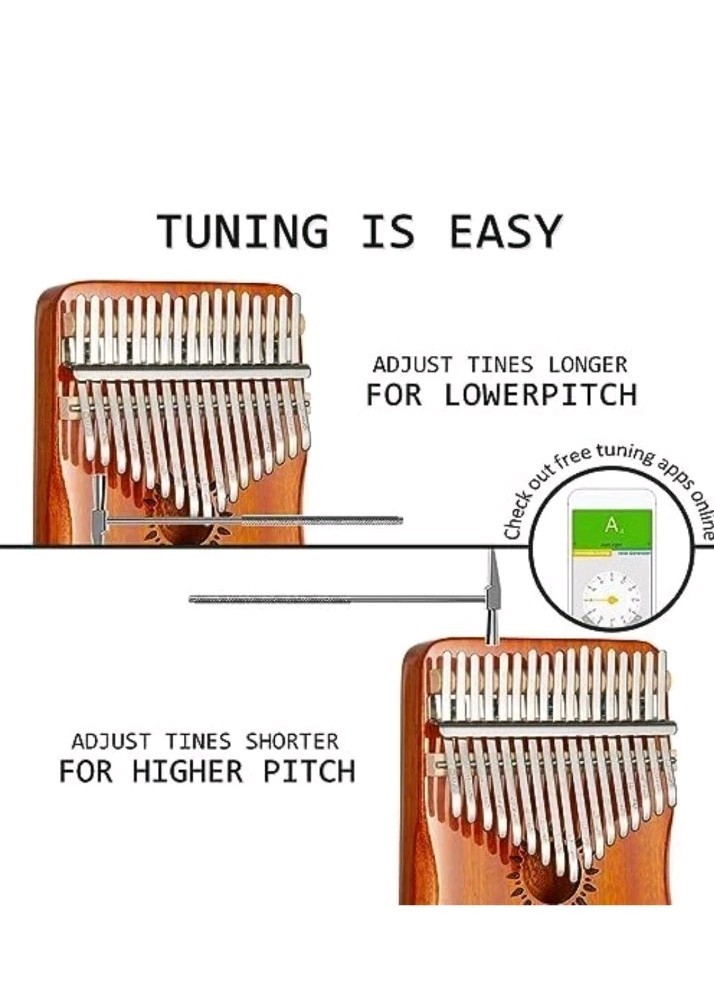 💕 17 Key Kalimba Thumb Piano Portable Mbira Finger Piano Wood Music Instrument