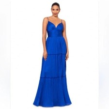 NWT Betsy Adam Tiered Maxi Gown - size 4