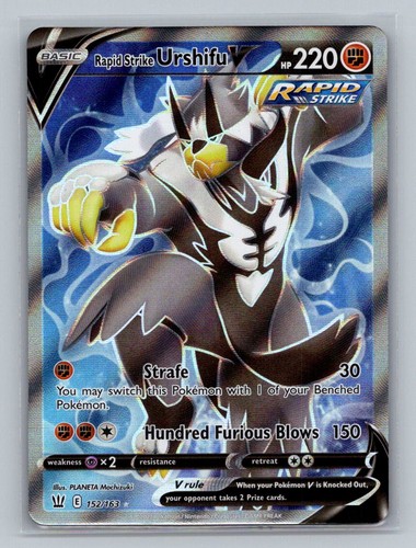 Rapid Strike Urshifu V 152/163 Ultra Rare Battle Styles Pokemon Holo Near Mint