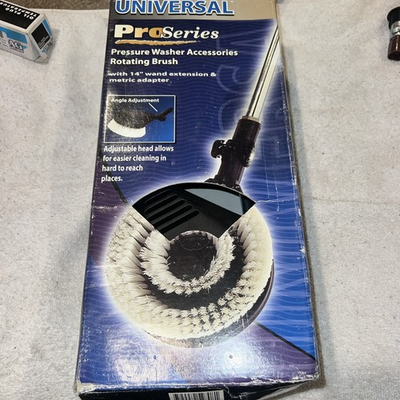 #ad Universal Pro Series Pressure Washer Rotating Brush With Accessories 14” WandExT $60.00