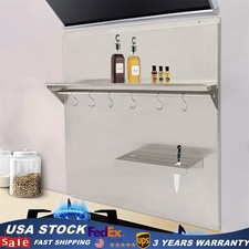 Backsplash 201 Stainless Steel Kitchen Range Hood Wall Tile Shield 29.5 x 29.5in