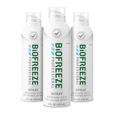 Biofreeze Professional Pain Relief 360 Degree 4oz Spray, 3 packs