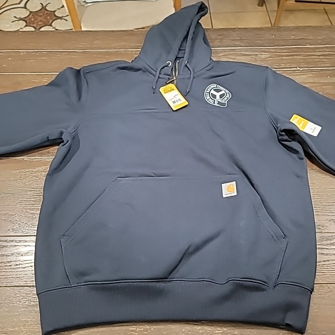 Carhartt Rain Defender Hoodie L Loose Fit Heavyweight Zip TS0617-M 