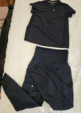 Fabletics Black Medical Scrubs Maternity Set