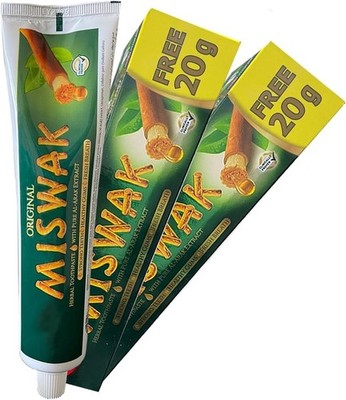 3 Packs X 140gm DABUR MISWAK Sewak Meswak Siwak Natural Herbal Islam Toothpaste