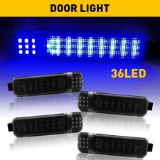 For 99-06 Gmc Sierra 1500 2500 Hd 3500 Hd Blue Led Door Courtesy Light 4pcs Eac