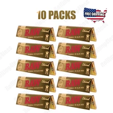 AUTHENTIC Raw Classic Ethereal KINGSIZE SLIM Unrefined Rolling Papers | 10 packs