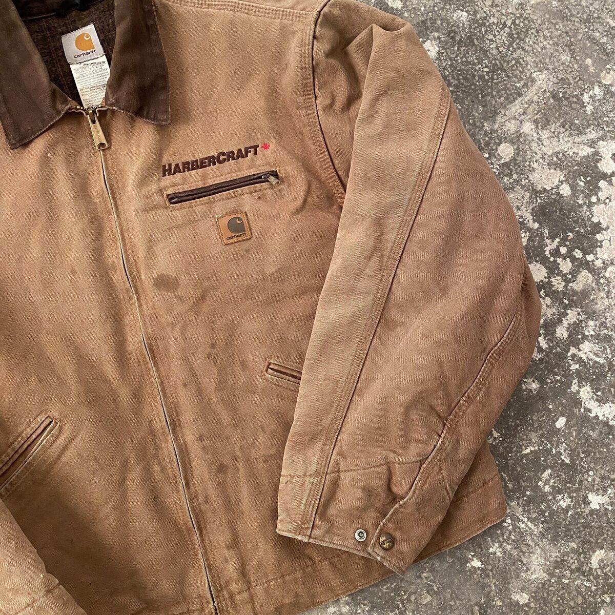 90s Vintage Carhartt Detroit Work Trashed Jacket J97 BRN | eBay 90s Vintage Carhartt Detroit Work Trashed Jacket J97 BRN | eBay