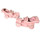 MCM Shawnee Pink Model T Planter Jalopy 2 Fredericksburg Art Pottery Cars