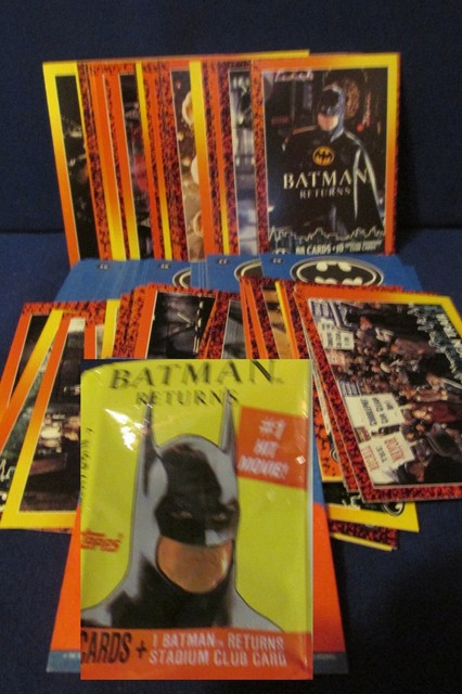 1992 Topps Batman Returns Trading Cards Set Of 88 With Wrapper DC 