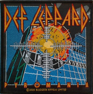 Def Leppard - Pyromania gewebter Aufnäher - woven Patch Neu & Official!