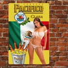 Vintage-Style Pacifico Clara Beer Metal Sign - Retro Bar Decor - Man Cave Sign