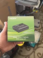 4K HDMI Video Capture Device with Loop Out Full HD 1080P