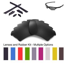 Walleva Vented Lenses and Rubber Kit for Oakley Half Jacket XLJ-Multiple Options