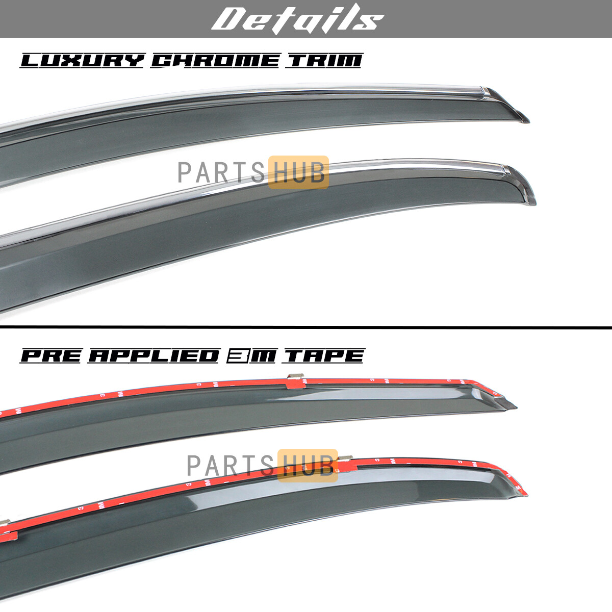 Mitsubishi Lancer Pizza 1997 To 2002 MUGEN TYPE Window Door Rain Visor Black Thailand Quality I.155977260