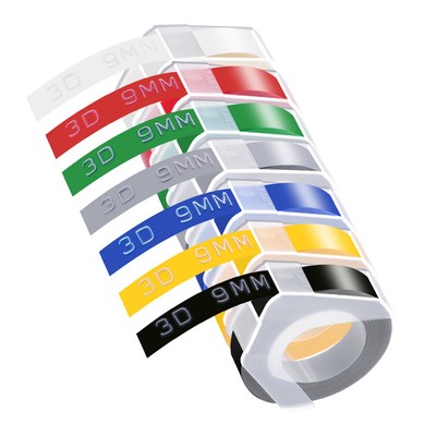 For Dymo Organizer Xpress Pro 1550 1570 Embossers 3D Embossing Label Tape 9/12mm