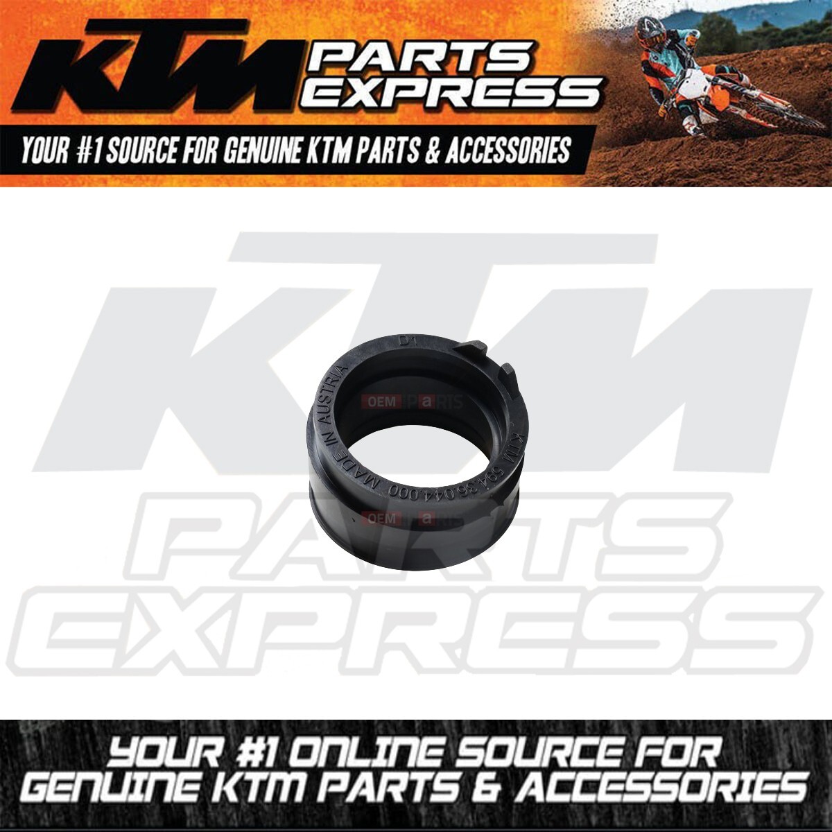 NEW OEM KTM INTAKE BOOT FOR CYLINDER HEAD 450 525 EXCG MXCG RACING