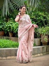 Designer Sari Bollywood Saree Blouse South Indian Party Wear Ethnic Pakistani