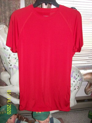 Men's  Wickid Performance  SS Active Wear Red T-Shirt  ~ 2XL