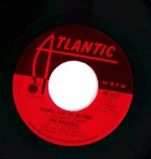 THE RASCALS PEOPLE GOT TO BE FREE/MY WORLD ATLANTIC RECORDS  VINYL 45 70-123
