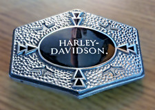 HARLEY DAVIDSON: Western Spirit Pewter Belt Buckle Pre-Owned- 1993